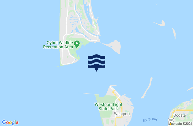 Grays Harbor Entrance, United Statesの潮見表地図