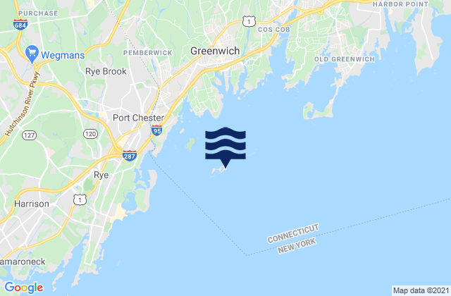 Great Captain Island, United Statesの潮見表地図