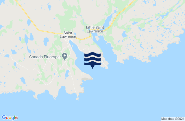Great St. Lawrence Harbour, Canadaの潮見表地図