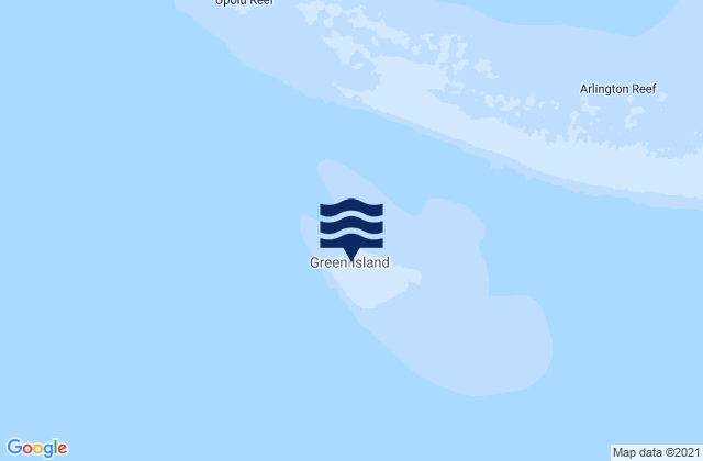 Green Island, Australiaの潮見表地図