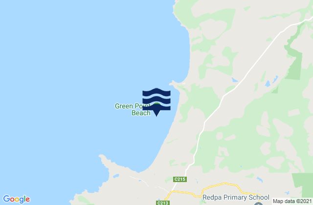 Green Point Beach, Australiaの潮見表地図