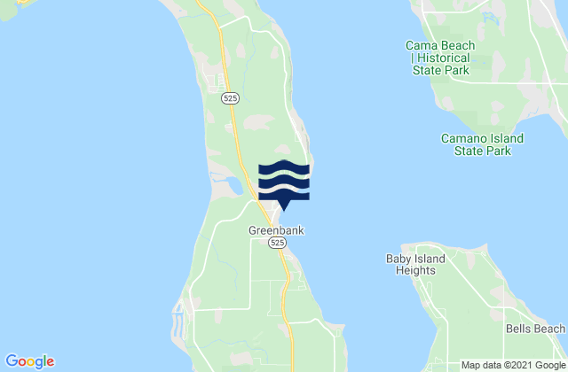 Greenbank (Whidbey Island), United Statesの潮見表地図