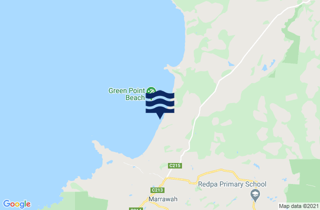Greens Beach, Australiaの潮見表地図