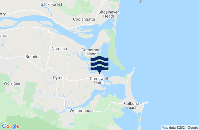 Greenwell Point, Australiaの潮見表地図