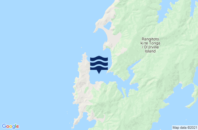 Greville Harbour, New Zealandの潮見表地図