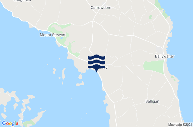 Greyabbey, United Kingdomの潮見表地図