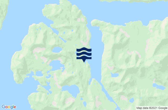 Griffin Passage, Canadaの潮見表地図