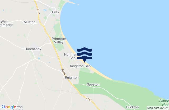 Grindale, United Kingdomの潮見表地図