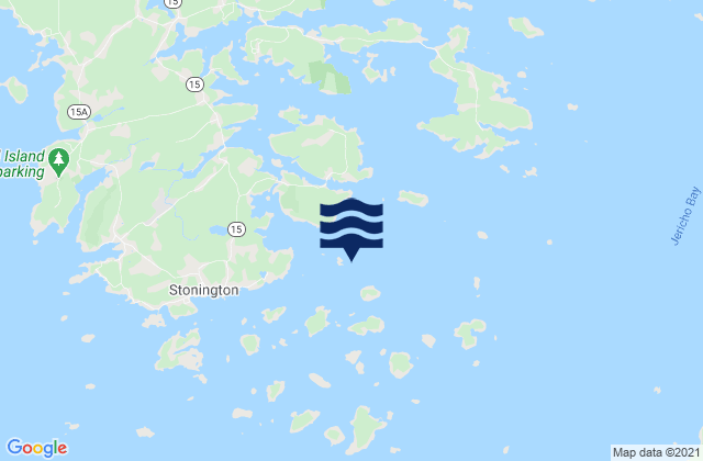 Grog Island E of Deer Island Thorofare, United Statesの潮見表地図