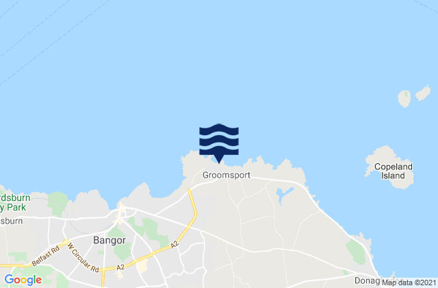 Groomsport, United Kingdomの潮見表地図