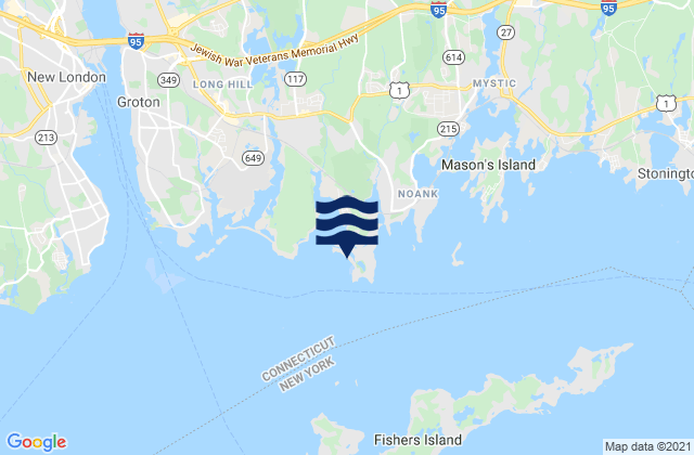 Groton Long Point Main Beach, United Statesの潮見表地図