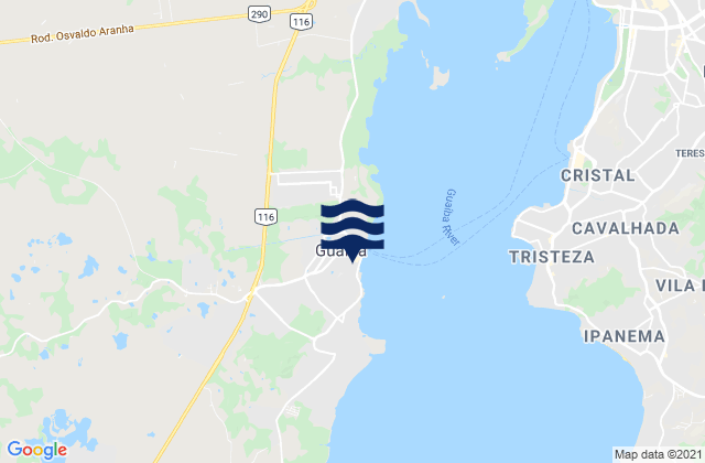 Guaiaba, Brazilの潮見表地図