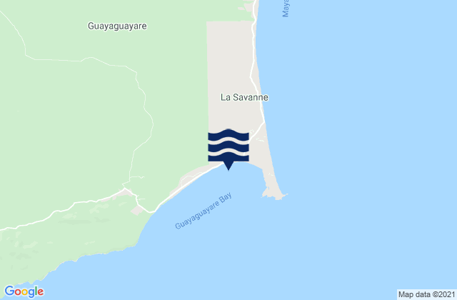 Guayaguayare Bay, Trinidad and Tobagoの潮見表地図