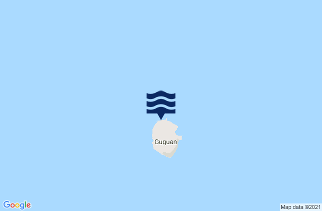 Guguan Island, Northern Mariana Islandsの潮見表地図