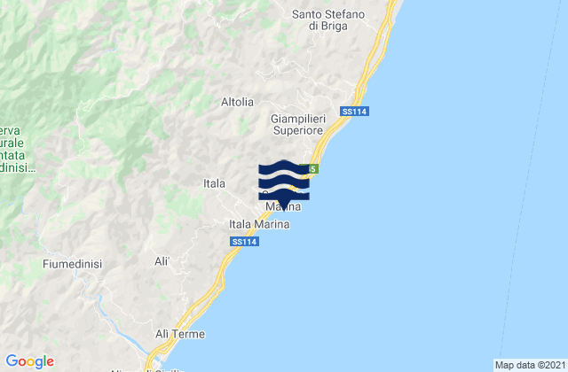 Guidomandri Marina, Italyの潮見表地図