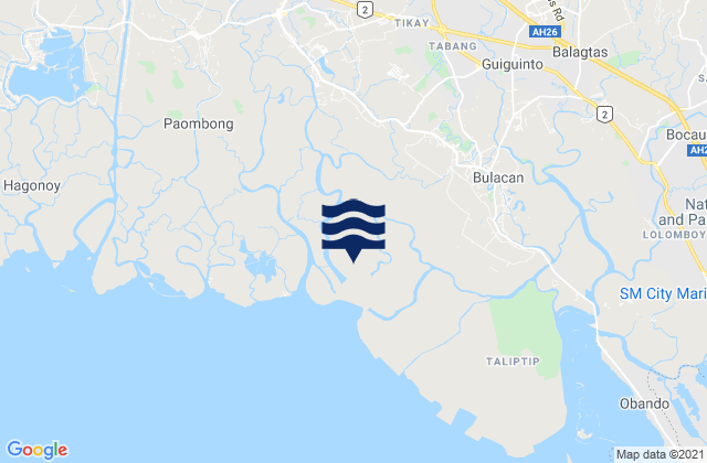 Guiguinto, Philippinesの潮見表地図