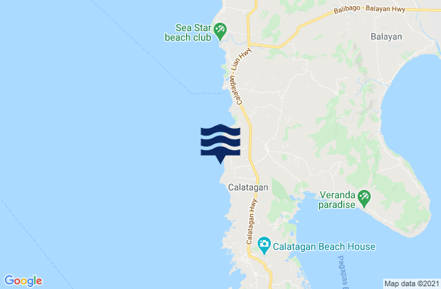Gulod, Philippinesの潮見表地図