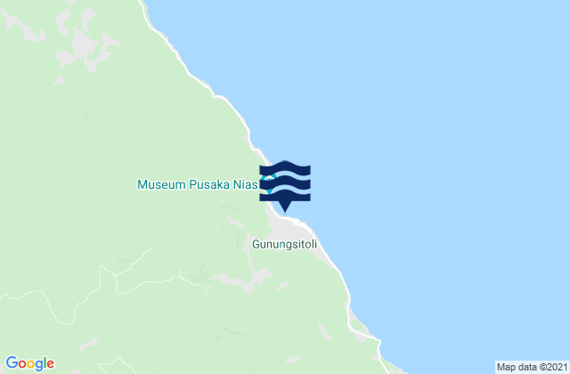 Gunungsitoli, Indonesiaの潮見表地図