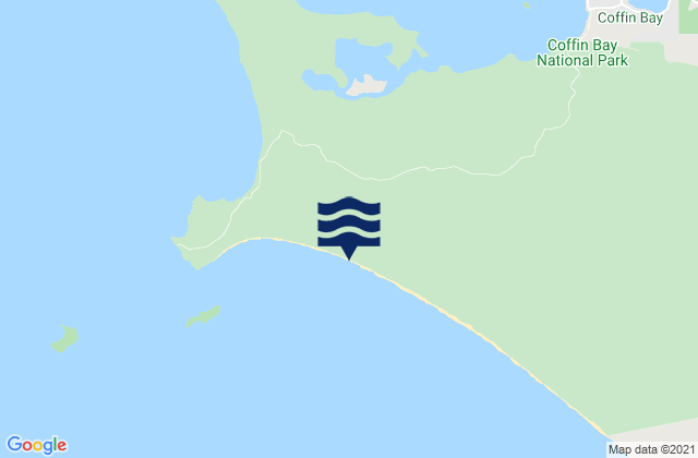 Gunyah Beach, Australiaの潮見表地図