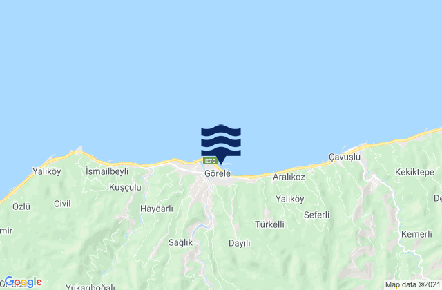 Görele, Turkeyの潮見表地図
