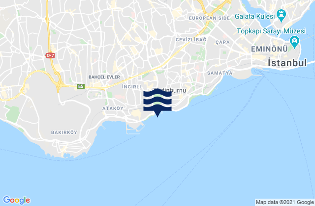 Güngören, Turkeyの潮見表地図