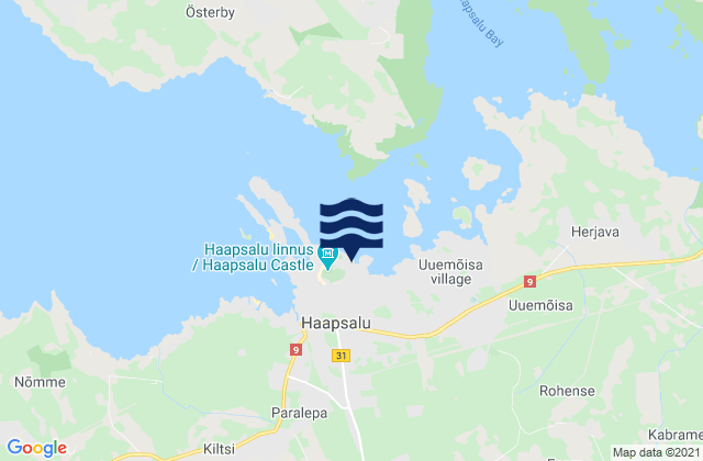 Haapsalu, Estoniaの潮見表地図