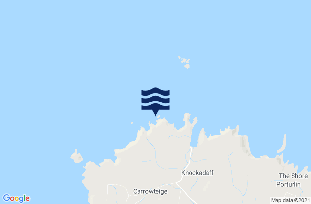 Hag Island, Irelandの潮見表地図