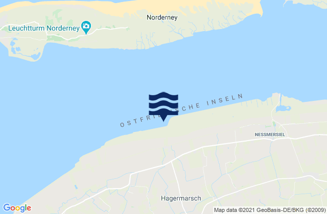 Hage, Germanyの潮見表地図