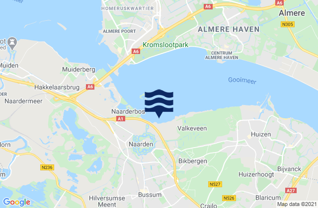 Hagestein beneden, Netherlandsの潮見表地図