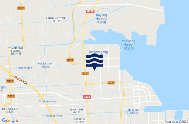 Haifeng, Chinaの潮見表地図