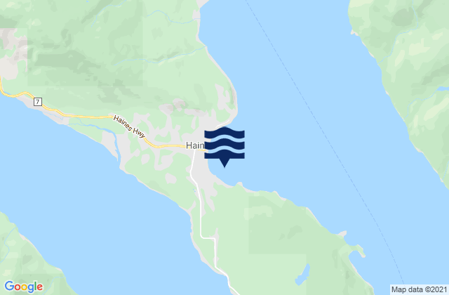 Haines Inlet, United Statesの潮見表地図