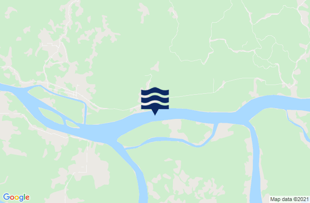 Haji Bank (Beraoe River), Indonesiaの潮見表地図