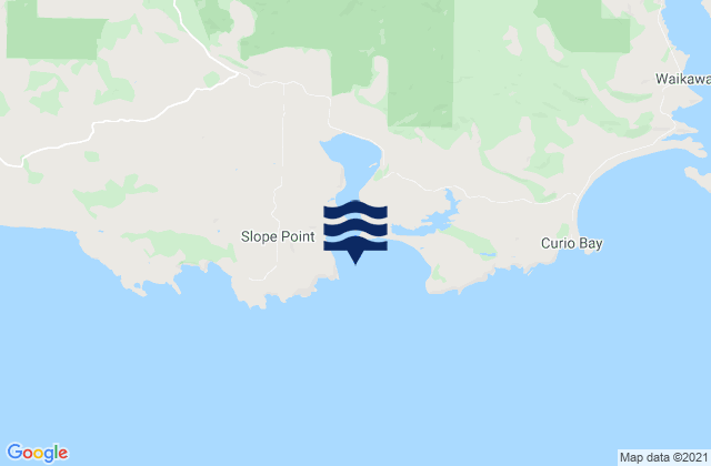 Haldane Bay, New Zealandの潮見表地図