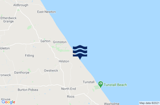 Halsham, United Kingdomの潮見表地図