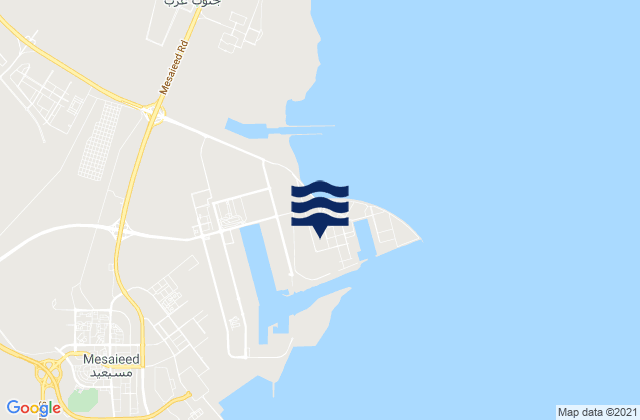 Hamad Port, Qatarの潮見表地図