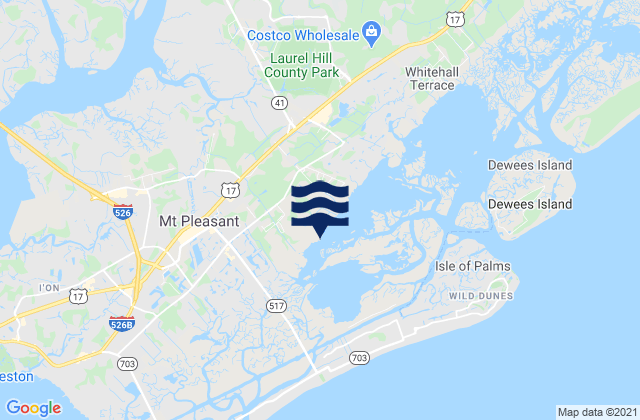 Hamlin Sound, United Statesの潮見表地図