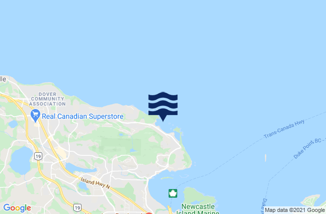 Hammond Bay, Canadaの潮見表地図