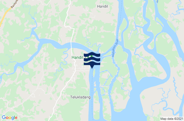 Handilenam, Indonesiaの潮見表地図