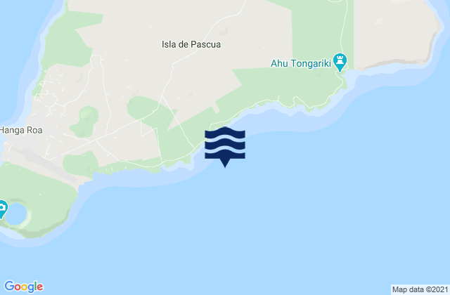 Hanga Piko, Chileの潮見表地図