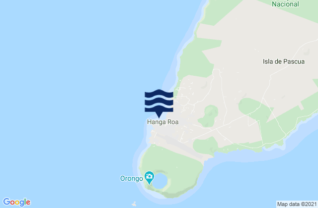 Hanga Roa, Chileの潮見表地図