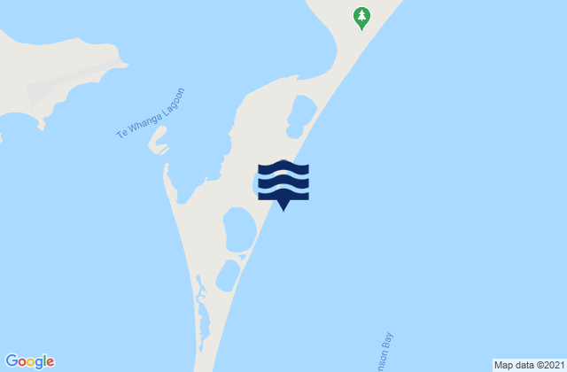 Hanson Bay, New Zealandの潮見表地図