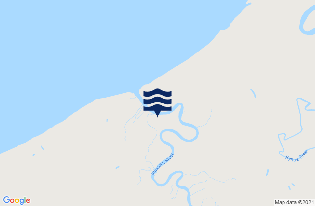 Hao (Bow Or La Harpe) Island, Australiaの潮見表地図
