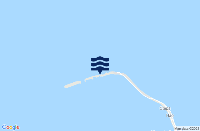 Hao (Bow or La Harpe) Island, French Polynesiaの潮見表地図