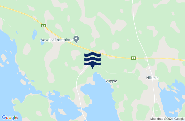 Haparanda Kommun, Swedenの潮見表地図