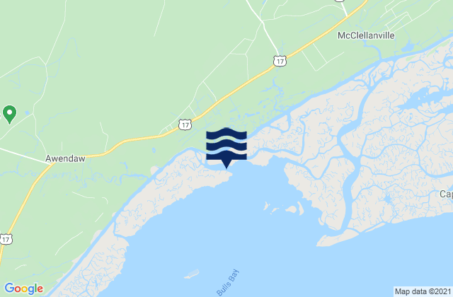 Harbor River Entrance, United Statesの潮見表地図