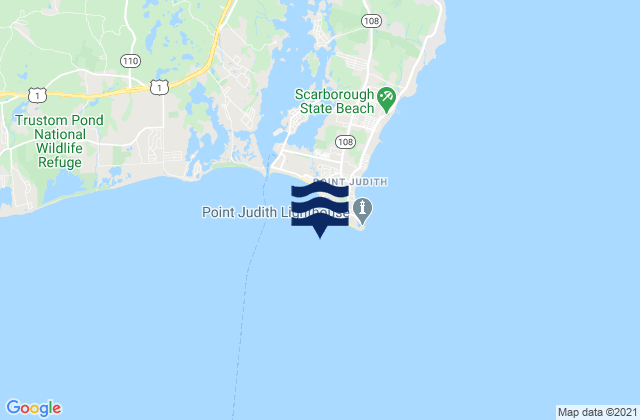 Harbor of Refuge south entrance, United Statesの潮見表地図