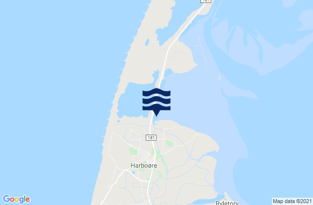 Harboøre, Denmarkの潮見表地図