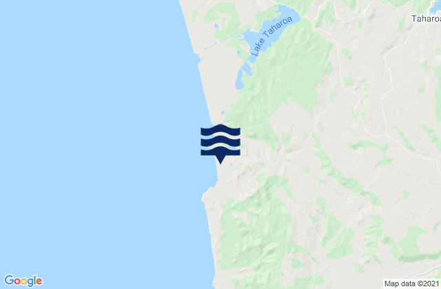 Harihari Beach, New Zealandの潮見表地図