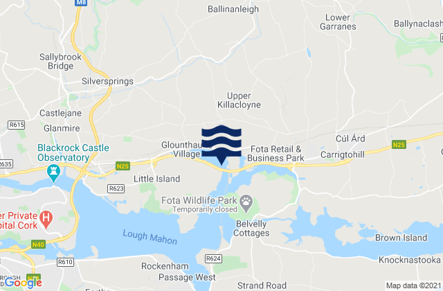 Harper’s Island, Irelandの潮見表地図