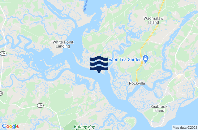 Hart Bluff Edisto River, United Statesの潮見表地図